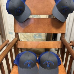 Laurel Leaf Cap-Charcoal/Royal Blue